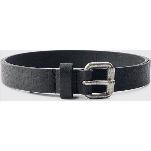 Ceinture à boucle argentée - ONE SIZE - Boohooman - Modalova