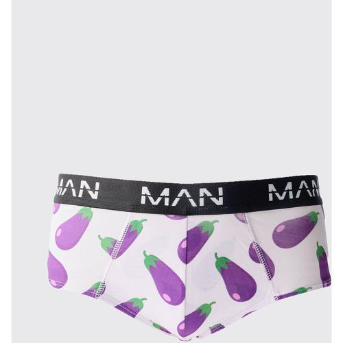 Caleçon imprimé aubergine - MAN - L - Boohooman - Modalova