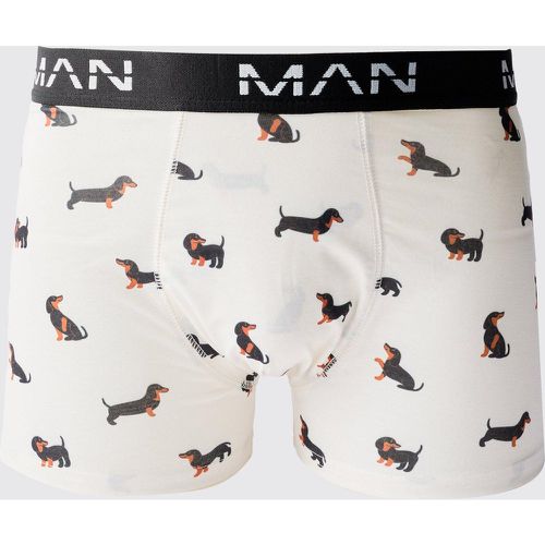 Boxer à imprimé chien - MAN - Boohooman - Modalova