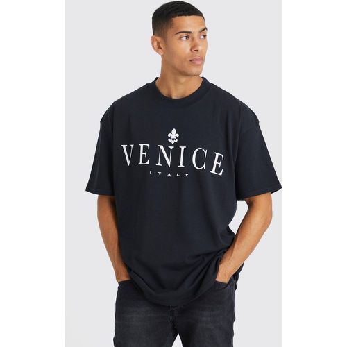 T-shirt oversize à imprimé Venise - Boohooman - Modalova