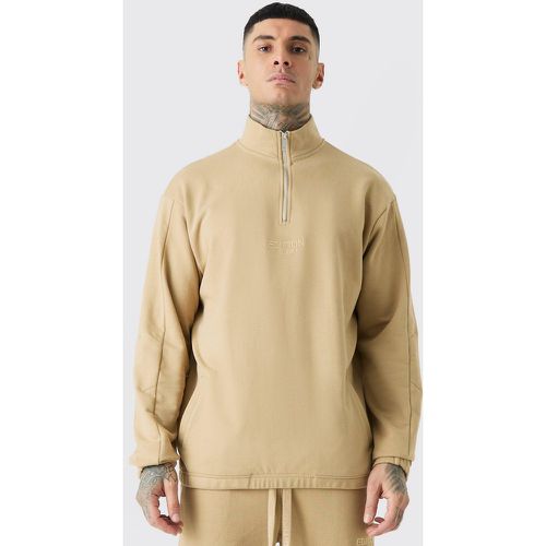 Tall - Sweat oversize épais à col cheminée - XL - Boohooman - Modalova