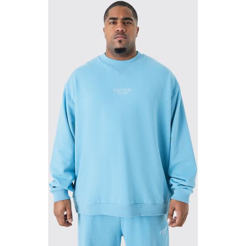 Grande taille - Sweat oversize épais à col montant - XXXXXL - Boohooman - Modalova