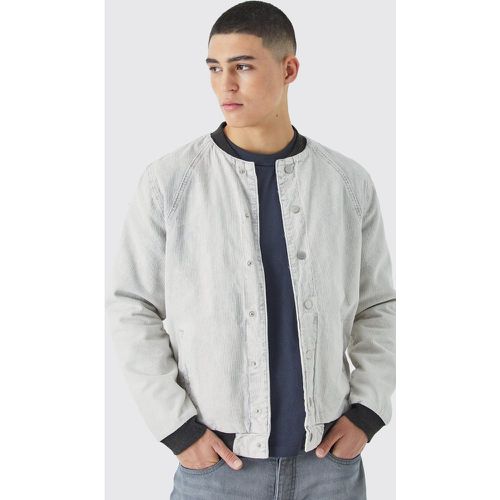 Bomber côtelé matelassé - clair homme - S - Boohooman - Modalova