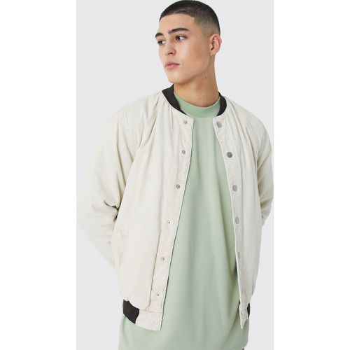 Bomber délavé en velours côtelé homme - XL - Boohooman - Modalova