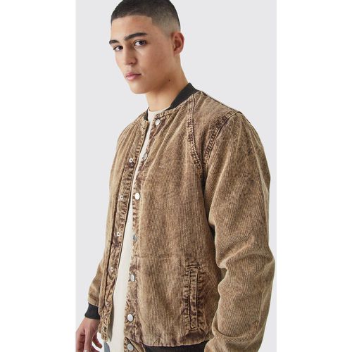 Bomber côtelé matelassé homme - S - Boohooman - Modalova