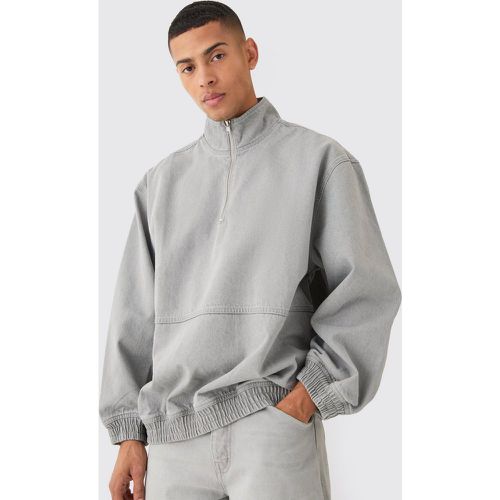 Veste oversize à col montant zippé - L - Boohooman - Modalova