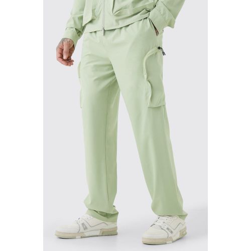 Tall - Pantalon cargo technique à taille élastiquée - L - Boohooman - Modalova