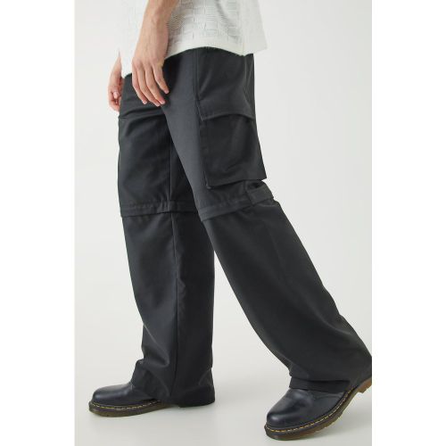 Pantalon cargo zippé habillé - 32 - Boohooman - Modalova