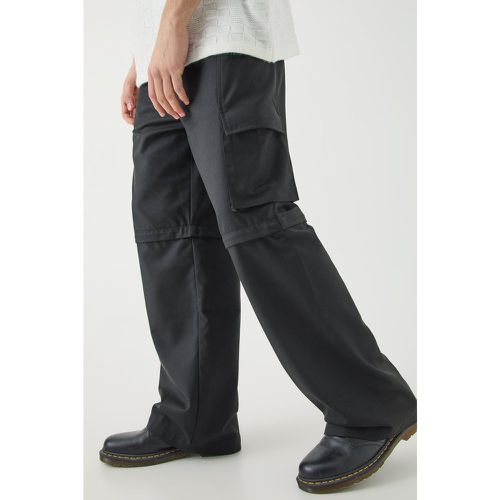 Pantalon cargo zippé habillé - 36 - Boohooman - Modalova