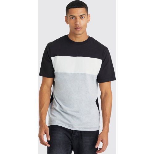 T-shirt color block - L - Boohooman - Modalova