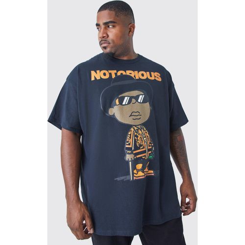 Grande taille - T-shirt à imprimé Notorious Big - XXXXXL - Boohooman - Modalova