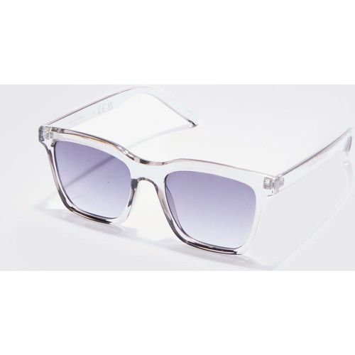 Lunettes de soleil transparentes en plastique - ONE SIZE - Boohooman - Modalova