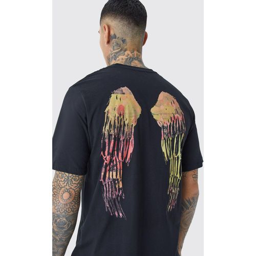 Tall - T-shirt oversize à imprimé ailes - Boohooman - Modalova