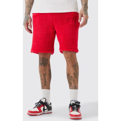 Tall Loose Mid Length Bandana Borg Shorts homme - Boohooman - Modalova