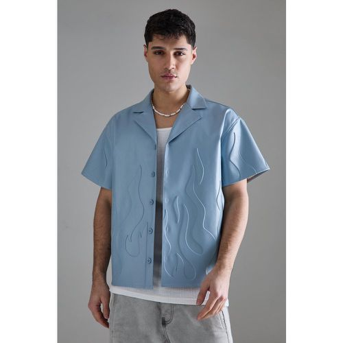 Chemise oversize à manches courtes et imprimé - S - Boohooman - Modalova