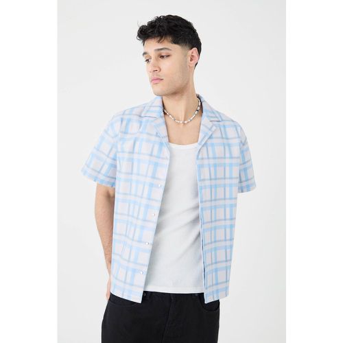 Chemise oversize à carreaux et manches courtes - S - Boohooman - Modalova