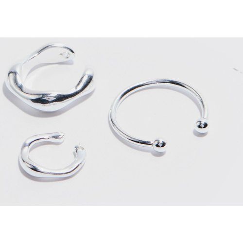 Lot de 3 bijoux d'oreilles homme - ONE SIZE - Boohooman - Modalova