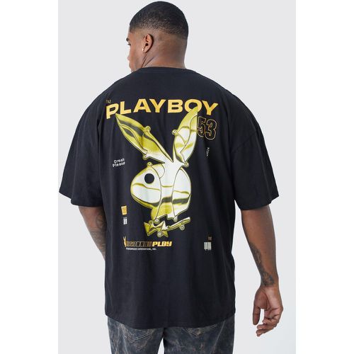 Grande taille - T-shirt imprimé Playboy - Boohooman - Modalova