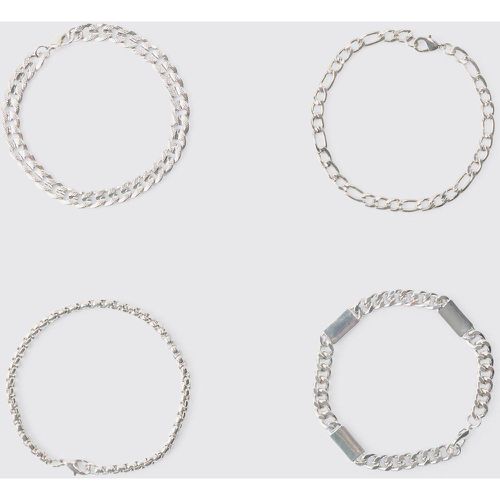 Pack Chunky Chain Bracelets - Boohooman - Modalova