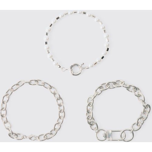 Pack Chain Bracelets - Boohooman - Modalova