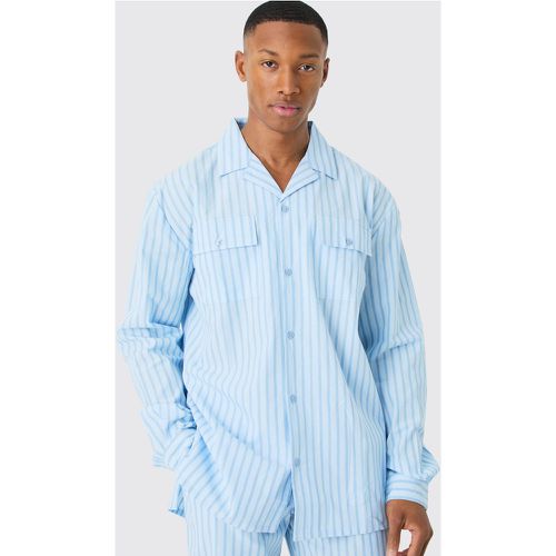 Chemise confort à rayures - S - Boohooman - Modalova