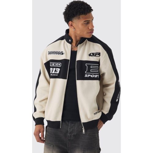 Bomber oversize en jersey homme - M - Boohooman - Modalova