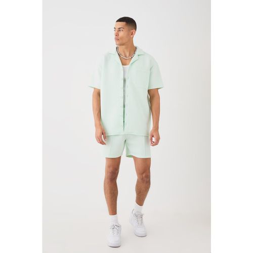 Ensemble oversize avec chemise et short - L - Boohooman - Modalova