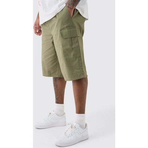 Grande taille - Short cargo large à taille élastiquée - 2XL - Boohooman - Modalova