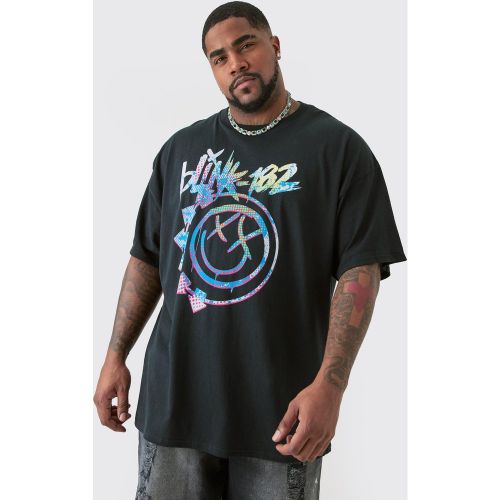 Grande taille - T-shirt oversize à imprimé Blink 182 - XXXL - Boohooman - Modalova