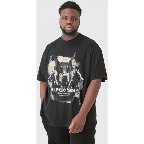 Grande taille - T-shirt oversize imprimé - XXXL - Boohooman - Modalova