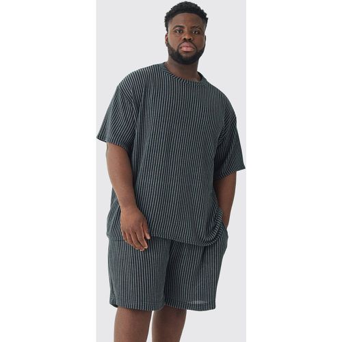 Grande taille - Ensemble de basket côtelé en crochet - XXXL - Boohooman - Modalova