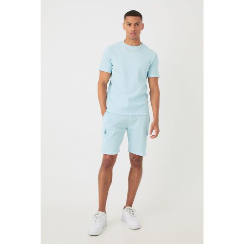 Ensemble cintré avec t-shirt et short cargo - L - Boohooman - Modalova