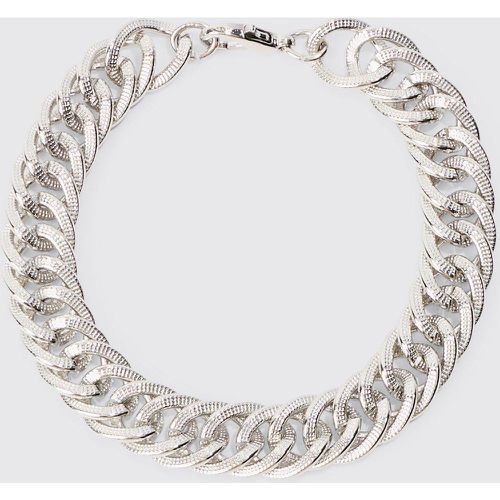 Brused Chrome Chunky Chain Bracelet - Boohooman - Modalova