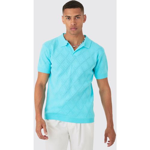 Polo droit à coutures apparentes - XS - Boohooman - Modalova