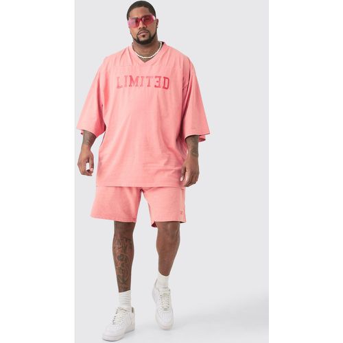 Grande taille - Ensemble avec t-shirt et short - XXXL - Boohooman - Modalova