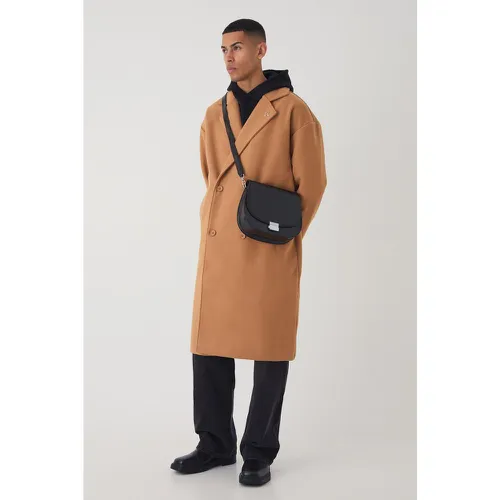 Manteau croisé oversize à épaules dénudées - S - Boohooman - Modalova