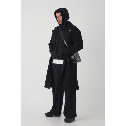 Manteau oversize croisé en - S - Boohooman - Modalova