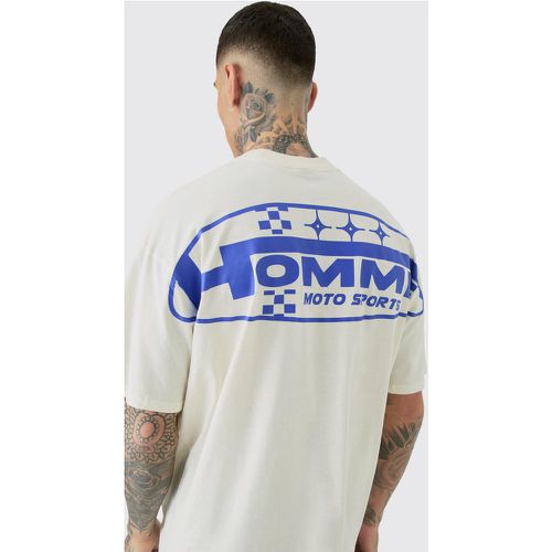 Tall Moto Sports Graphic T-shirt In - S - Boohooman - Modalova