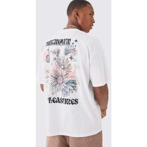 T-shirt oversize fleuri - XS - Boohooman - Modalova