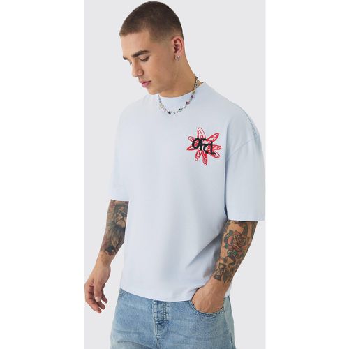 T-shirt oversize fleuri - S - Boohooman - Modalova