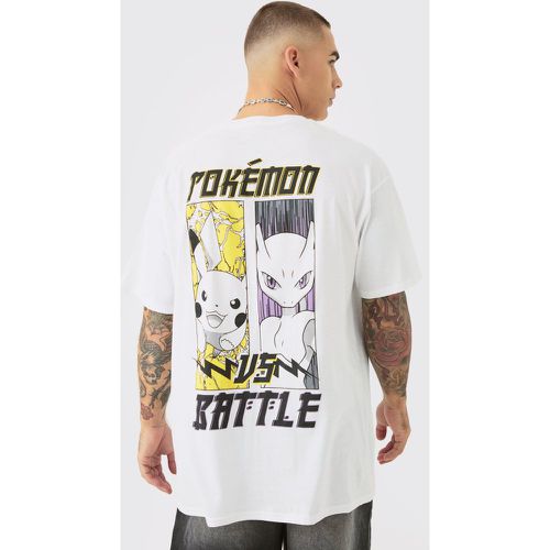 Oversized Pokemon Battle License T-shirt - Boohooman - Modalova