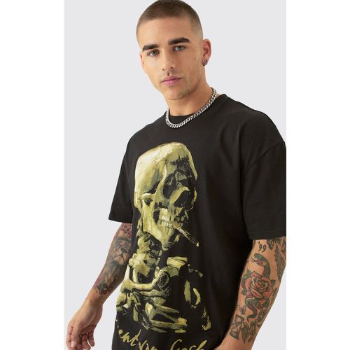 T-shirt oversize à imprimé Van Gogh - M - Boohooman - Modalova