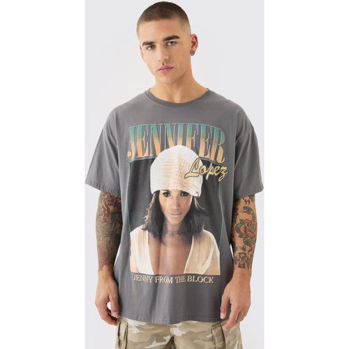 T-shirt oversize imprimé Jennifer Lopez - S - Boohooman - Modalova