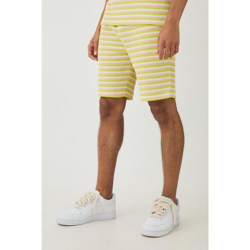 Short slim à rayures - S - Boohooman - Modalova