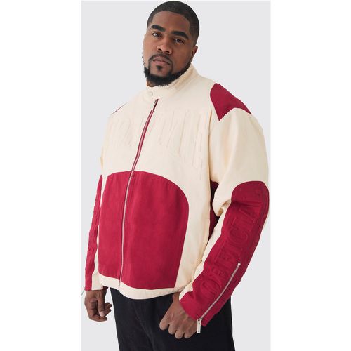 Grande taille - Veste oversize en twill homme - XXXL - Boohooman - Modalova