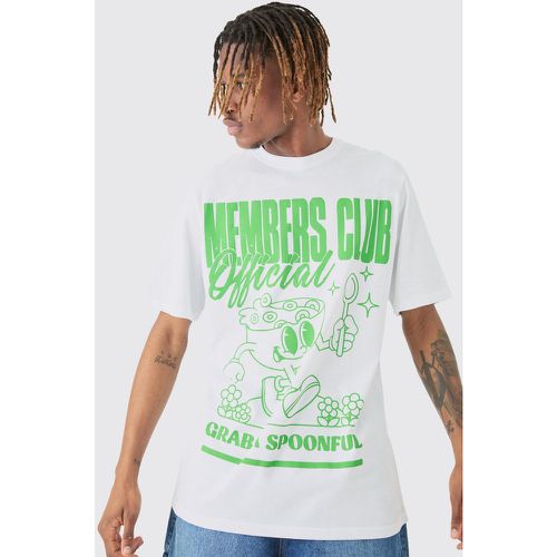 Tall Members Club 'Spoonful' Worldwide T-shirt In White - Boohooman - Modalova