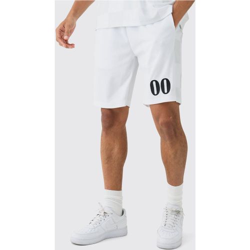 Loose Fit Mid Length Side Panel Airtex Shorts - Boohooman - Modalova