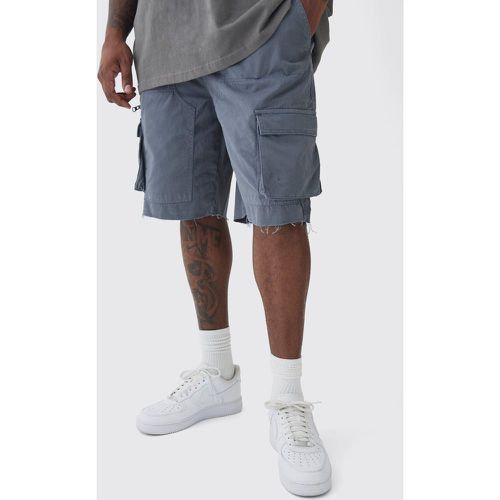 Grande taille - Short cargo à bords bruts - 38 - Boohooman - Modalova