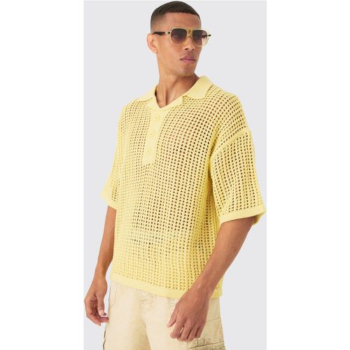 Polo oversize à coutures apparentes - S - Boohooman - Modalova