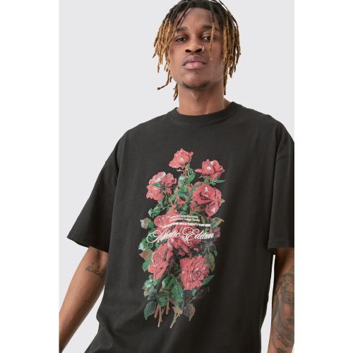 Tall - T-shirt fleuri - S - Boohooman - Modalova